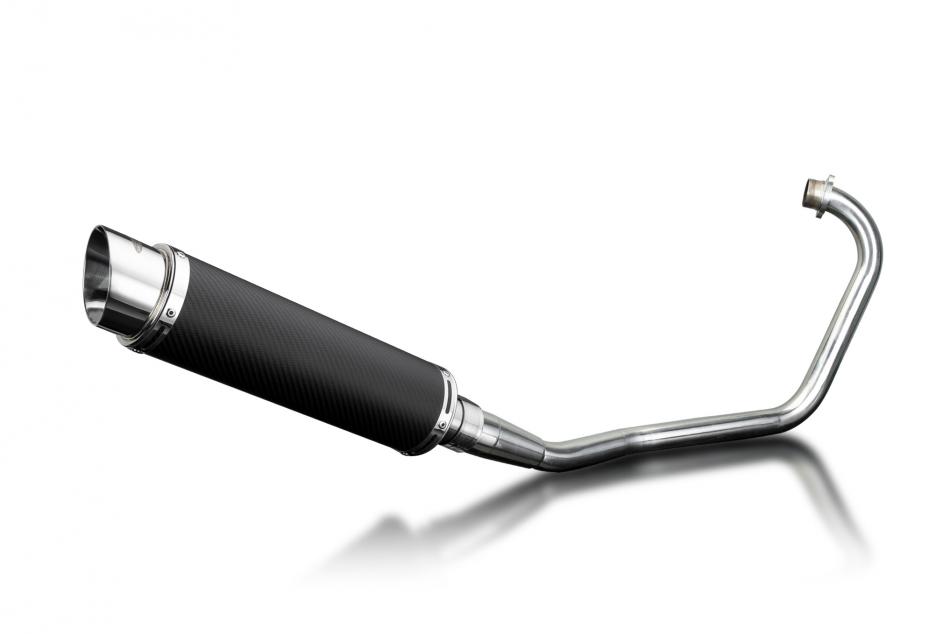 HONDA CBF125 2008-2015 Echappement Complet Silencieux 350mm Rond Carbone