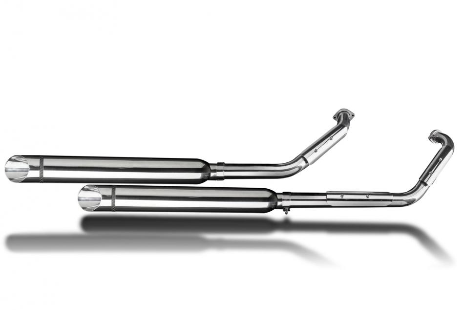 SUZUKI VL800 INTRUDER 2001-2016 Echappement Complet 2-2 550mm CUSTOM SLASHCUT