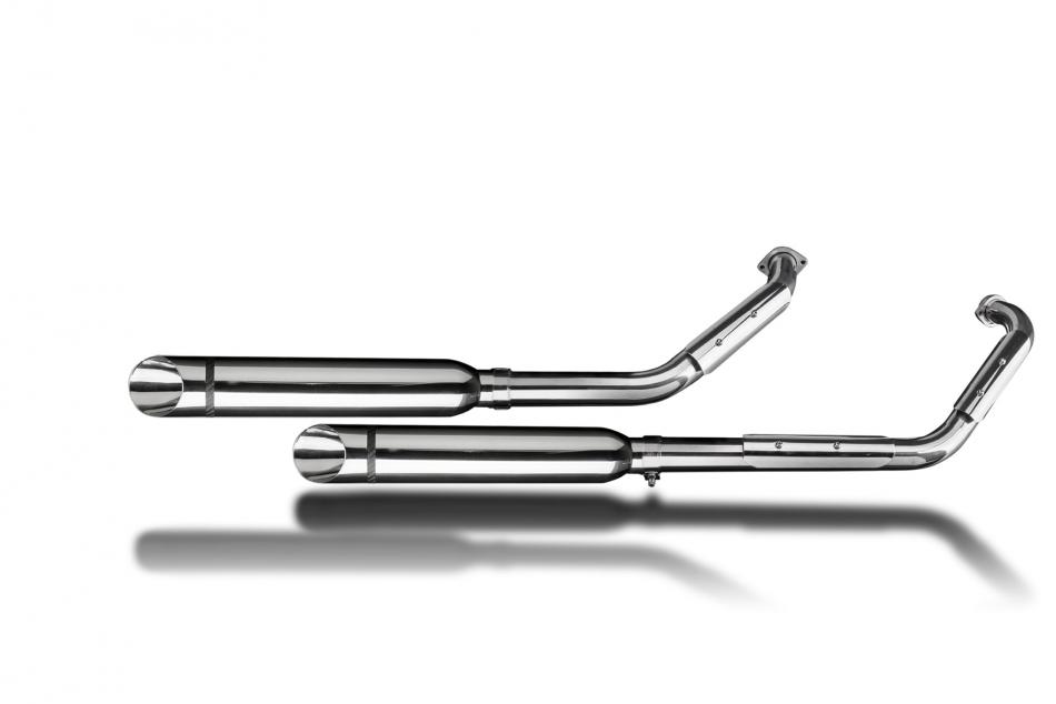 SUZUKI VL800 INTRUDER 2001-2016 Echappement Complet 2-2 Custom 410mm SlashCut