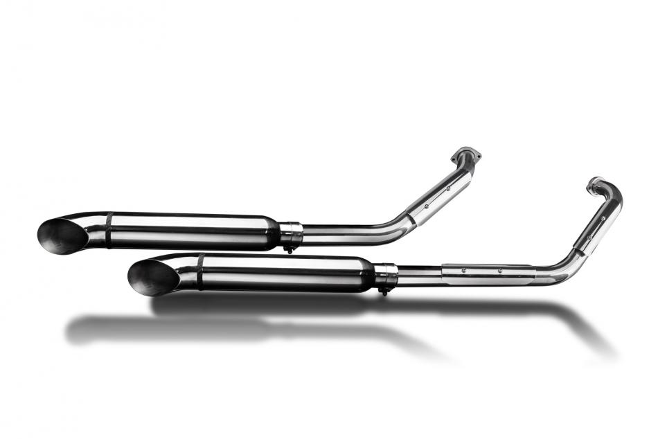 SUZUKI VL800 INTRUDER 2001-2016 Echappement Complet 2-2 Inox Custom410mm TurnOut