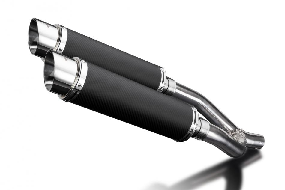 Yamaha XTZ660Z Tenere 2008-2016 Echappement KIT-Silencieux 350mm Rond Carbone