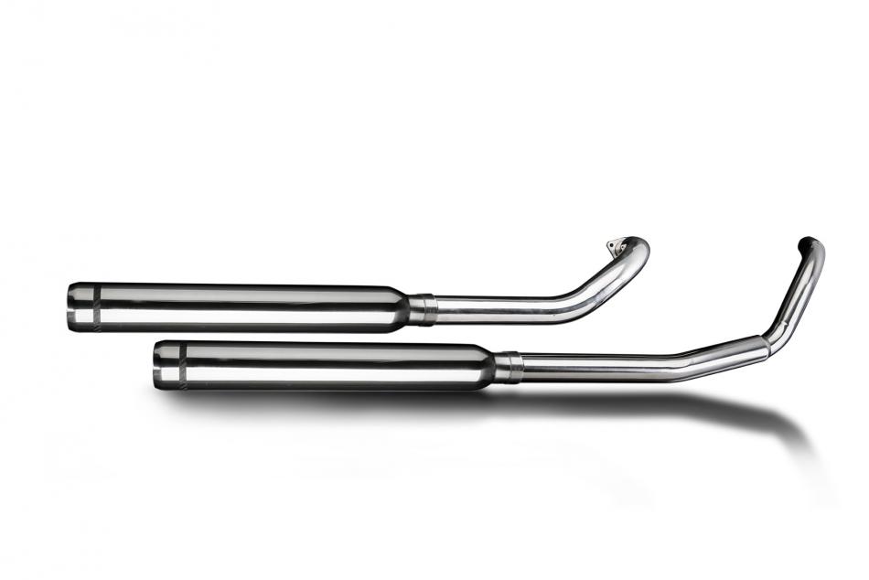 YAMAHA XVS650 DRAGSTAR 97-03 Echappement Complet 2-2 Custom 550mm Pot Bull Nose