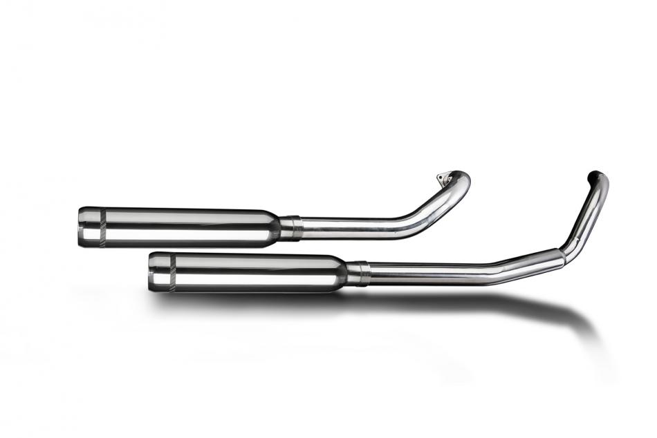 YAMAHA XVS650 DRAGSTAR 97-03 Echappement Complet 2-2 Custom 410mm Pot Bull Nose