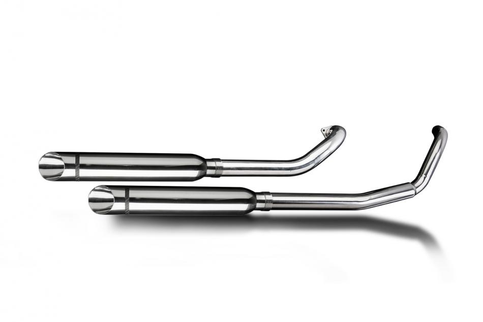 YAMAHA XVS650 DRAGSTAR 97-03 Echappement Complet 2-2 Custom 410mm Pot Slash Cut