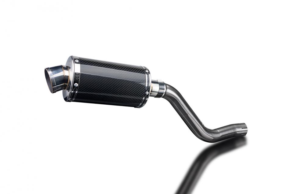 KAWASAKI KLR650C 1995-2003 Echappement Silencieux 225mm Ovale Carbone PISTE