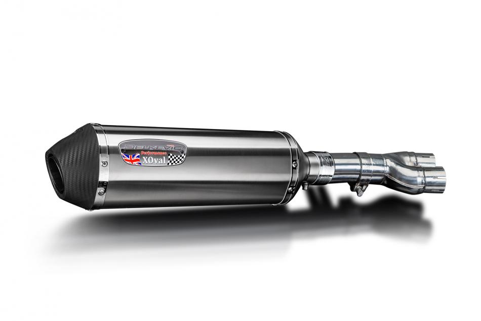 Honda NTV600 NTV650 Revere 88-89 Echappement KIT-Silencieux 343mm X-Ovale Inox