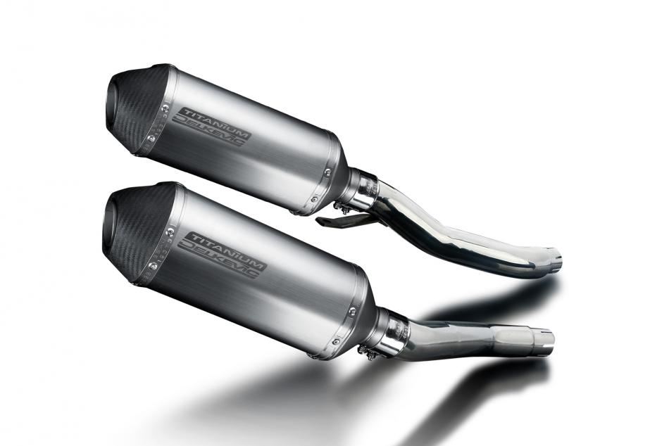 Yamaha XJ600 N/S Diversion 92-04 Echappement KIT-Silencieux 260mm X-Ovale Titane