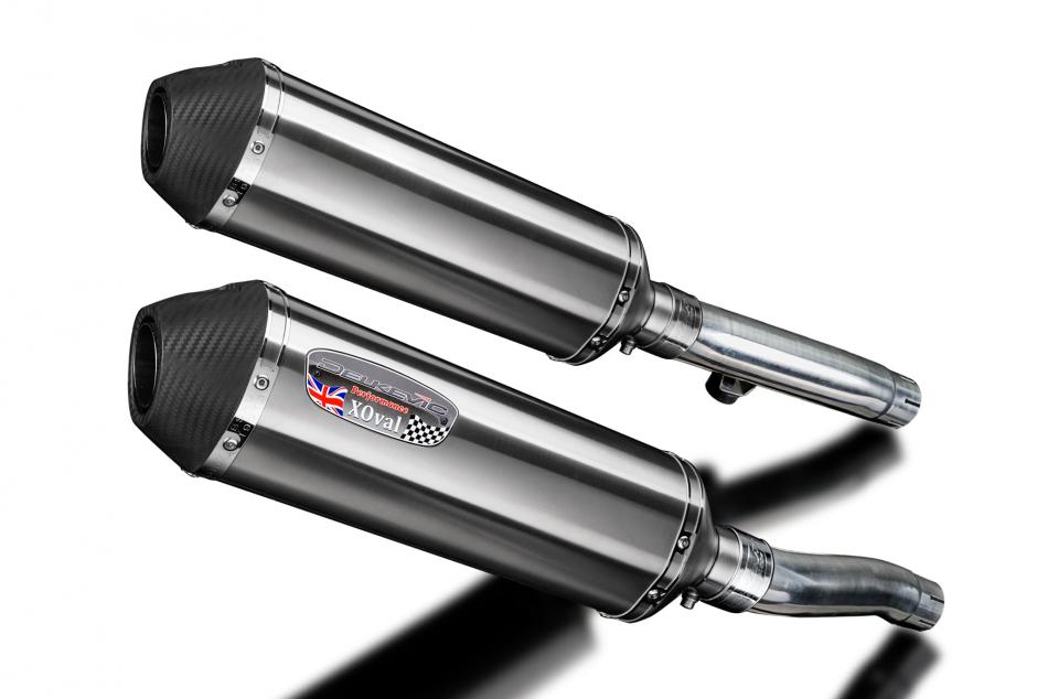 Triumph Trident Sprint 900 94-97 Echappement KIT-Silencieux 343mm X-Ovale Inox