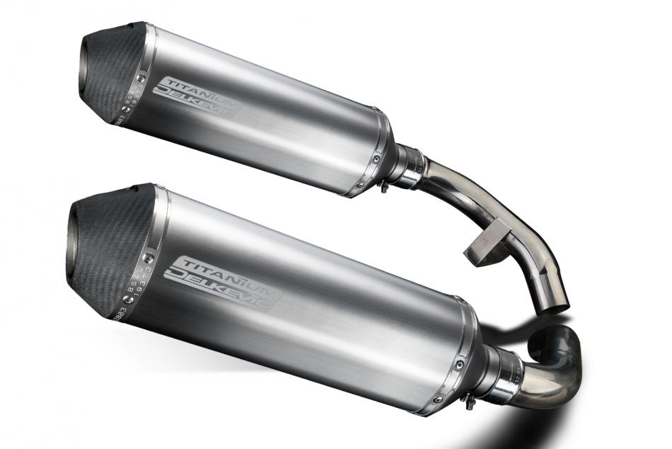 Honda ST1100 Pan European 1989-2002 Echappement KIT-Silencieux 343mm X-Ovale Titane