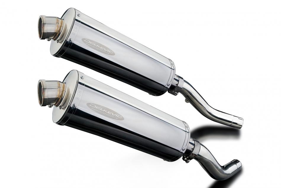 KAWASAKI Z1000 2003-2006 Echappement Silencieux 350mm Ovale Inox