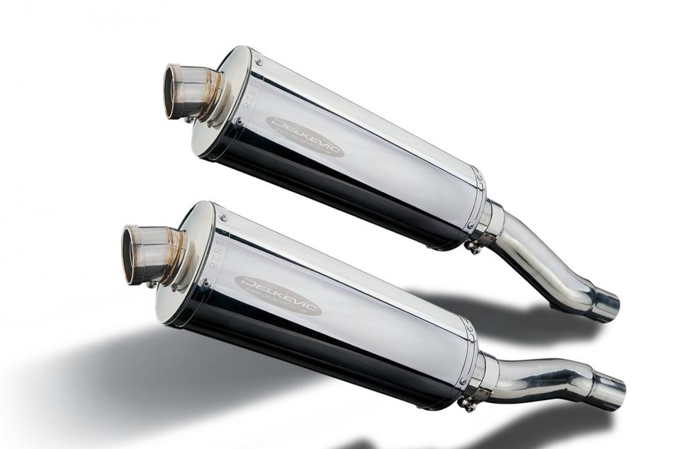 KAWASAKI GPZ500S GPZ400S 1987-2007 Echappement Silencieux 350mm Ovale Inox