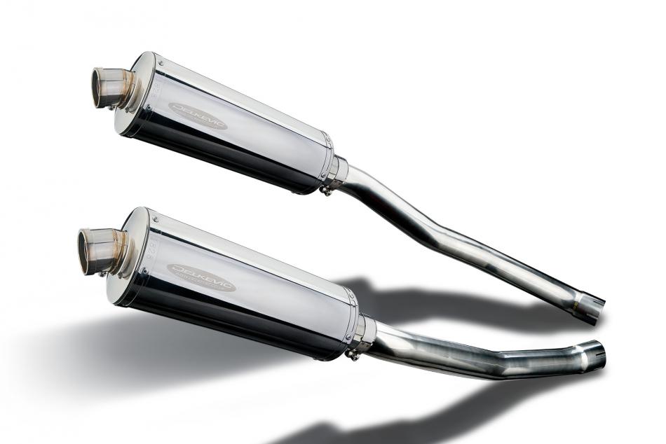 KAWASAKI ZZR1400 NINJA 2008-2011 Echappement Silencieux 350mm Ovale Inox