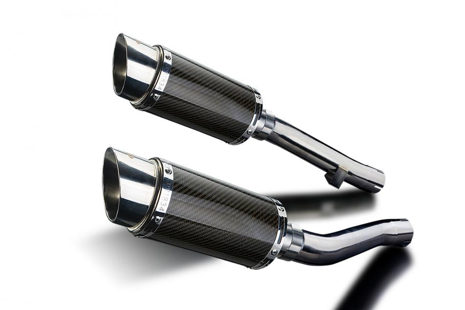 YAMAHA XJR1200 1995-1998 Echappement Silencieux 200mm Rond Carbone PISTE