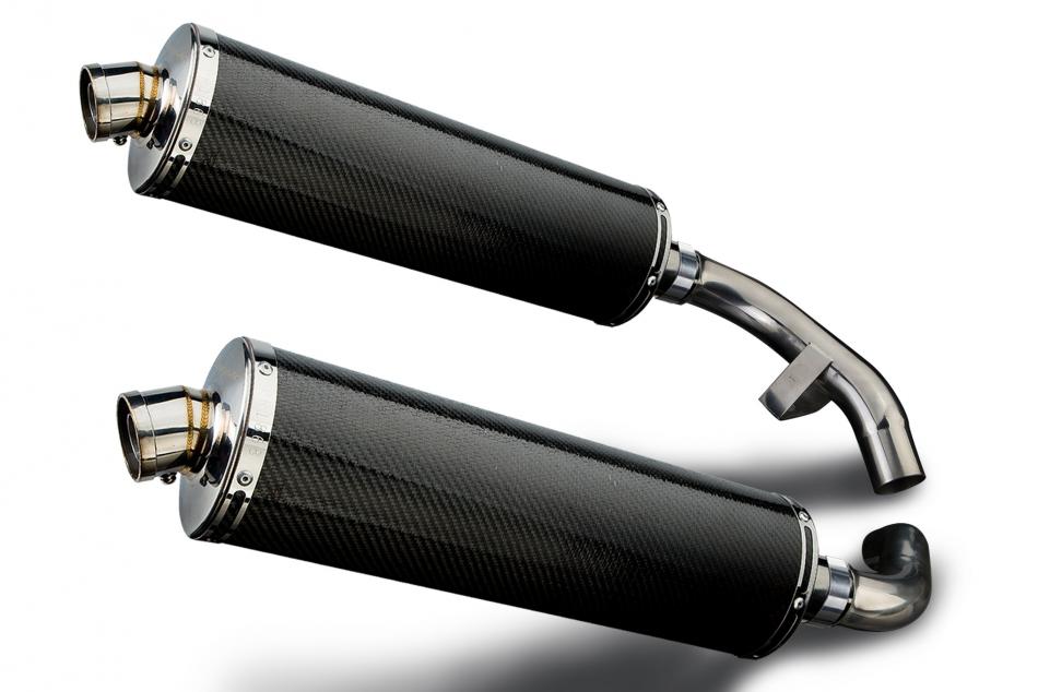 HONDA ST1100 PAN EUROPEAN 1989-2002 Echappement KIT-Silencieux 450 Ovale Carbone