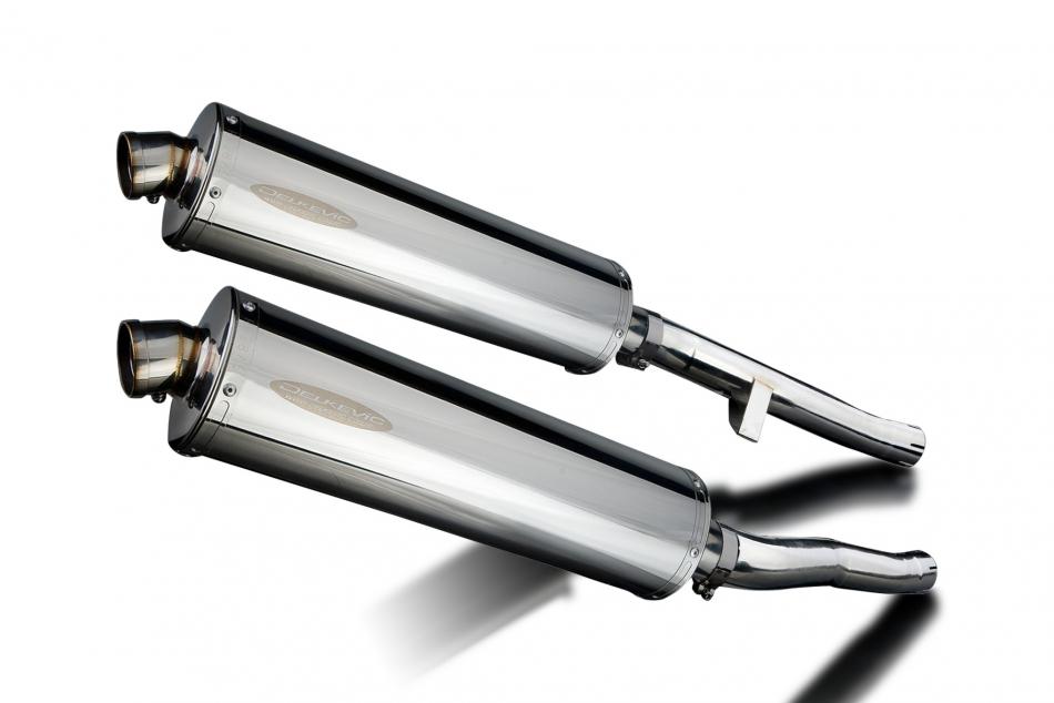 SUZUKI GSX1400 2001-2004 Echappement Silencieux 450mm Ovale Inox