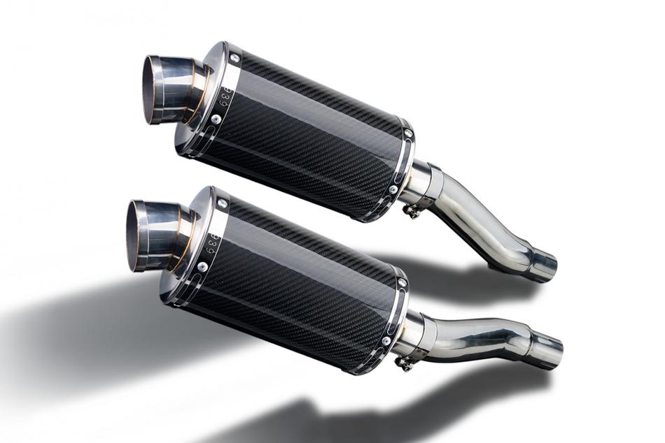 KAWASAKI GPZ500S GPZ400S 1987-2007 Echappement Pot 225mm Ovale Carbone PISTE