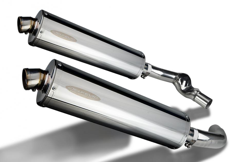 HONDA CBR1000F 1987-1999 Echappement Silencieux 2x 450mm Ovale Inox