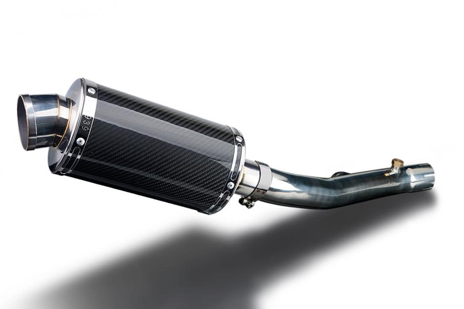 Honda CBR600 FS1-FS3 Sport 01-04 Echappement KIT-Silencieux 225mm Ovale Carbone