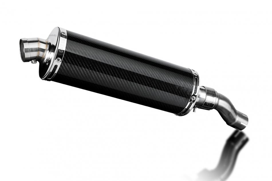 Triumph Speed 400 2024-2026 Echappement KIT-Silencieux 350mm Ovale Carbone