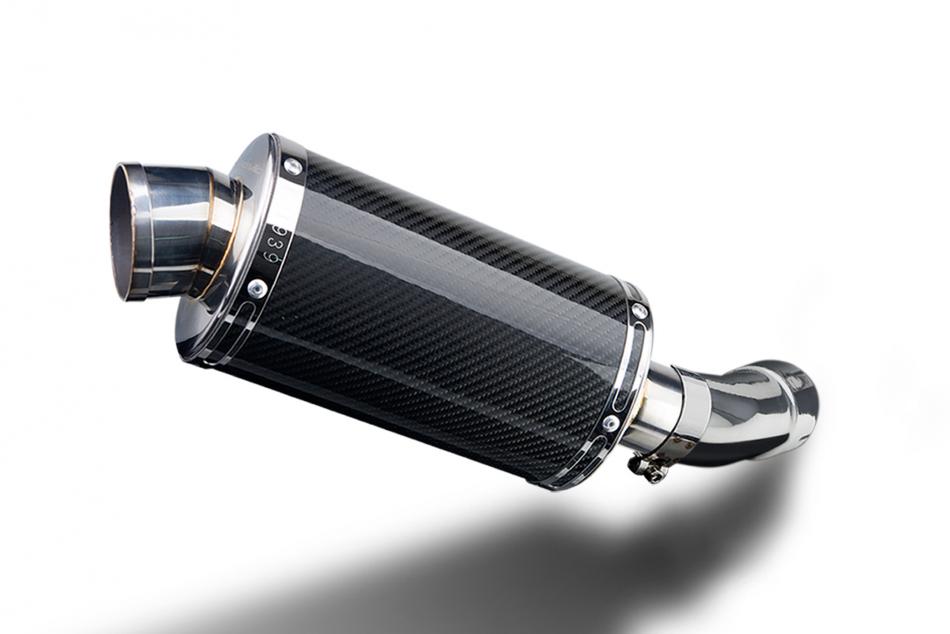 SUZUKI SV650 SV400 2003-2015 Echappement Silencieux 225mm Ovale Carbone PISTE