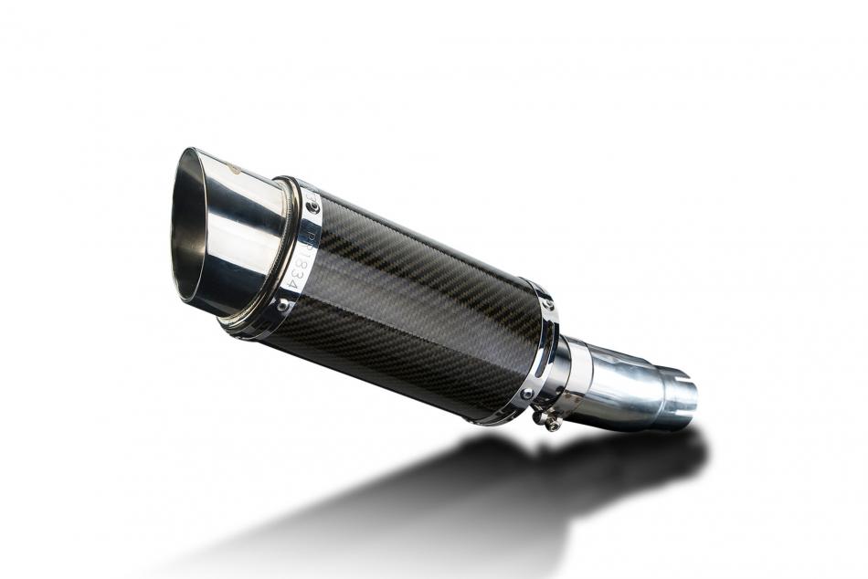 KAWASAKI NINJA 250R 2008-2013 Echappement Silencieux 200mm Rond Carbone PISTE