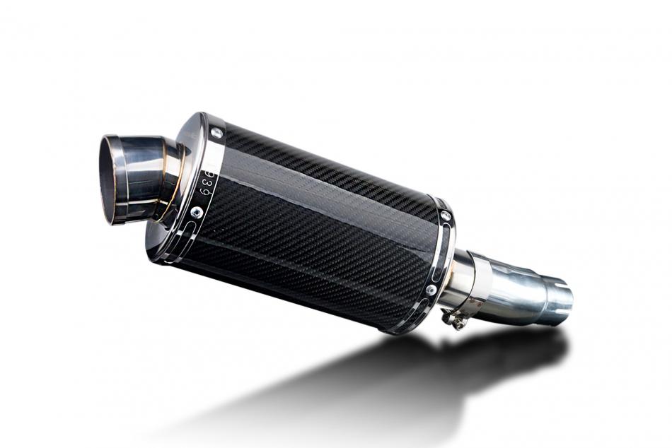 KAWASAKI NINJA ZX250R 2008-2013 Echappement Silencieux 225mm Ovale Carbone PISTE