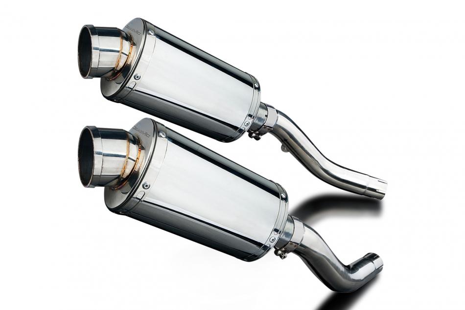 Kawasaki Z1000 2003-2006 Echappement KIT-Silencieux 225mm Ovale Inox