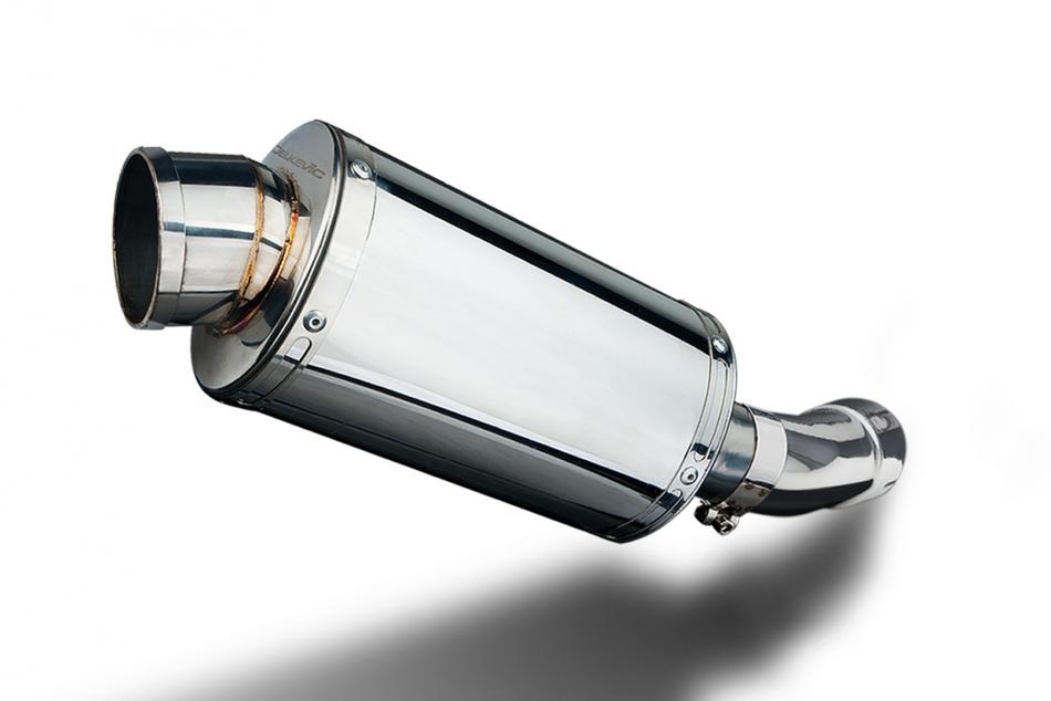 SUZUKI SV400 SV650 2003-2015 Echappement Silencieux 225mm Ovale Inox PISTE