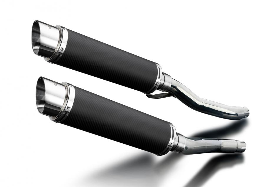 Yamaha XJ600N XJ600S Diversion 1992-2004 Echappement Pot 350mm Rond Carbone