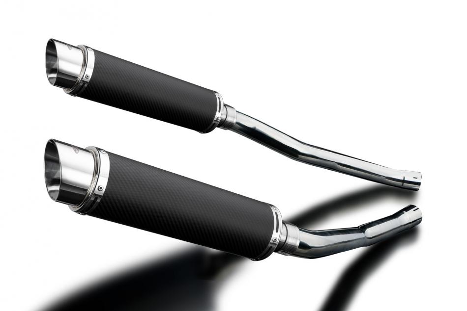 Kawasaki ZZR1400 Ninja 2006-2007 Echappement KIT-Silencieux 350mm Rond Carbone