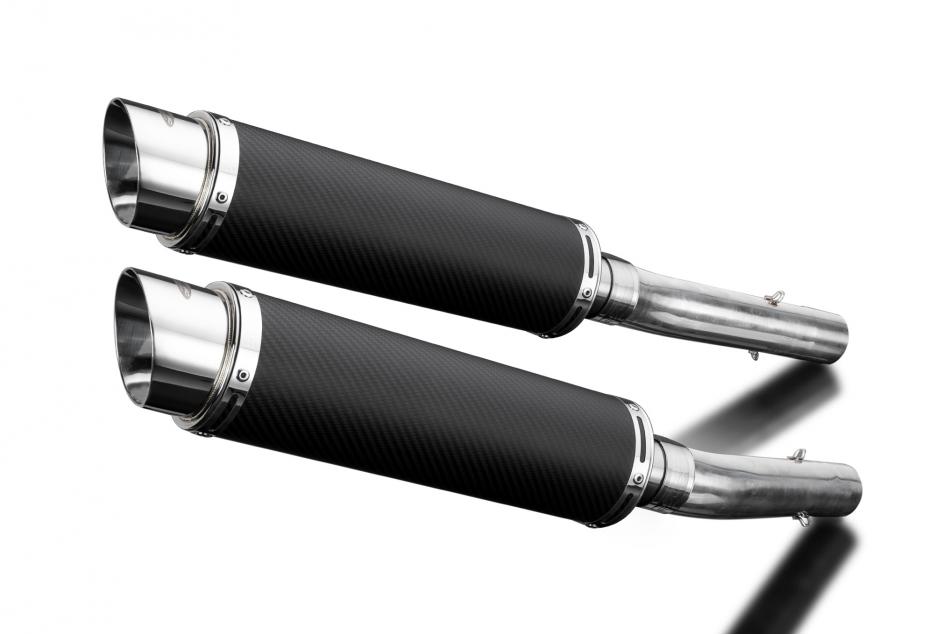 Aprilia RSV1000R Factory 2004-2010 Echappement KIT-Silencieux 350mm Rond Carbone