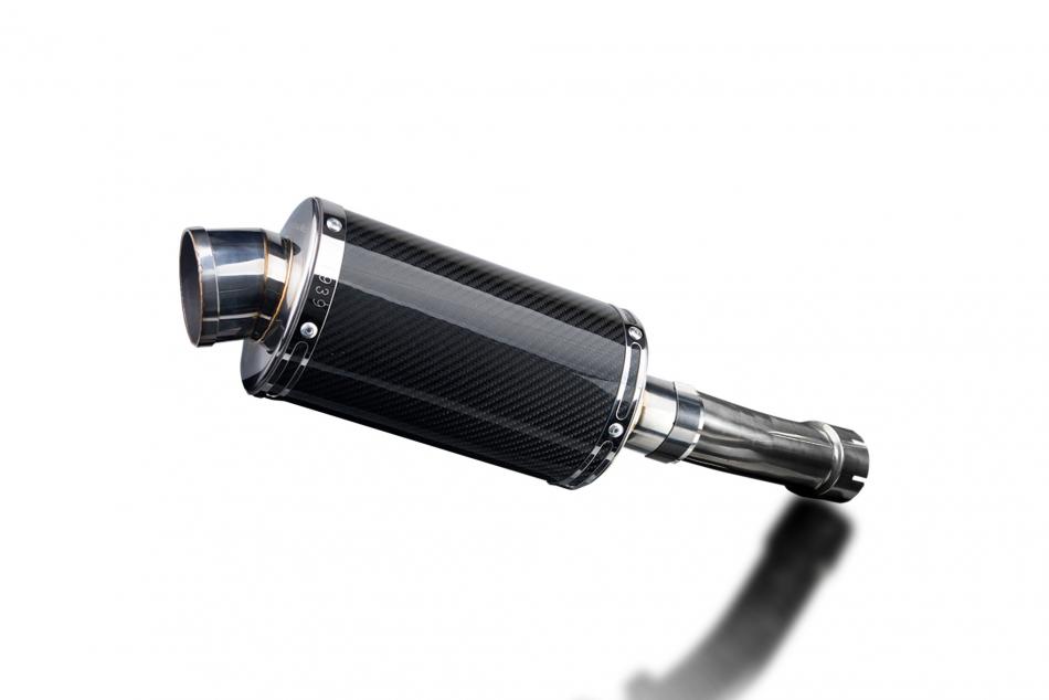 KAWASAKI ER5 1996-2007 Echappement Silencieux 225mm Ovale Carbone PISTE