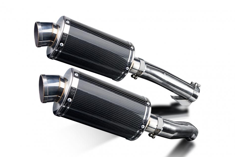 KAWASAKI Z1000SX ABS 2010-2019 Echappement Silencieux 225mm Ovale Carbone PISTE