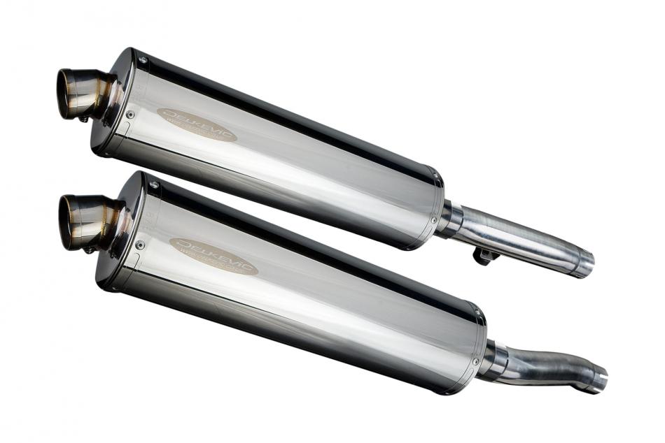 TRIUMPH TRIDENT SPRINT 900 1994-1997 Echappement Silencieux 2x 450mm Ovale Inox