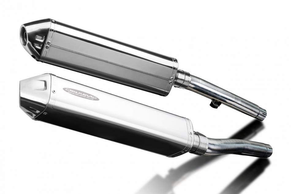 Triumph Trident 750 900 1991-1993 Echappement KIT-Silencieux 420mm Tri-Ovale Inox