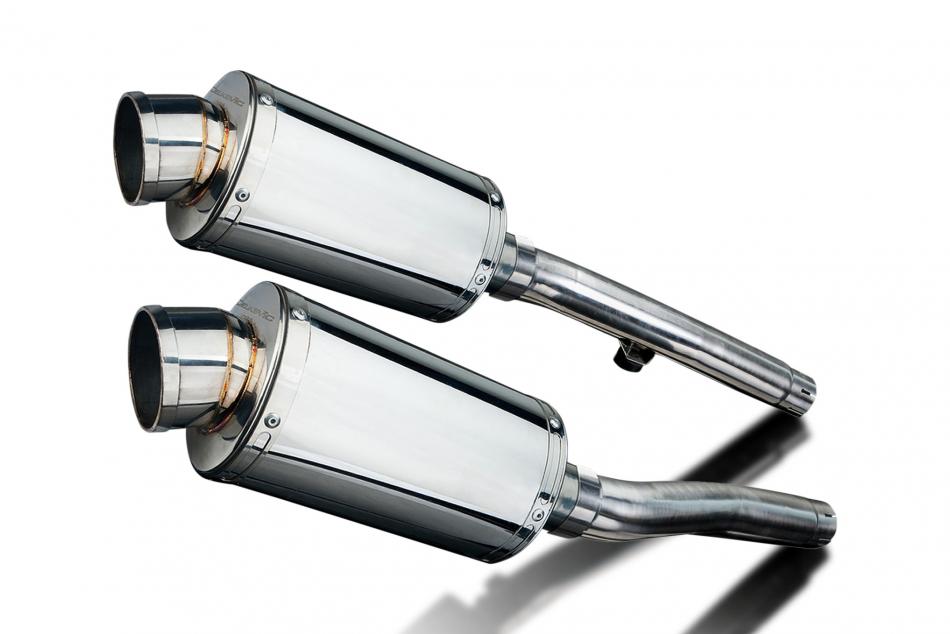 TRIUMPH Trident 750 900 1991-93 Echappement Silencieux 225mm Ovale Inox PISTE