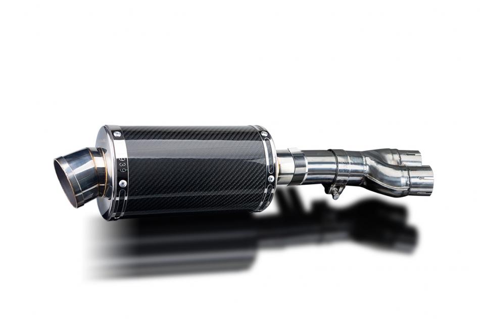 HONDA NTV600 NTV650 REVERE 1988-99 Echappement Silencieux 225 Ovale CarbonePISTE