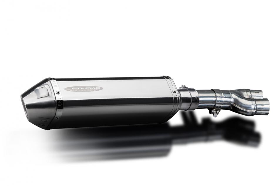 HONDA NTV600 NTV650 REVERE 1988-1999 Echappement Silencieux 320mm Tri-Ovale Inox