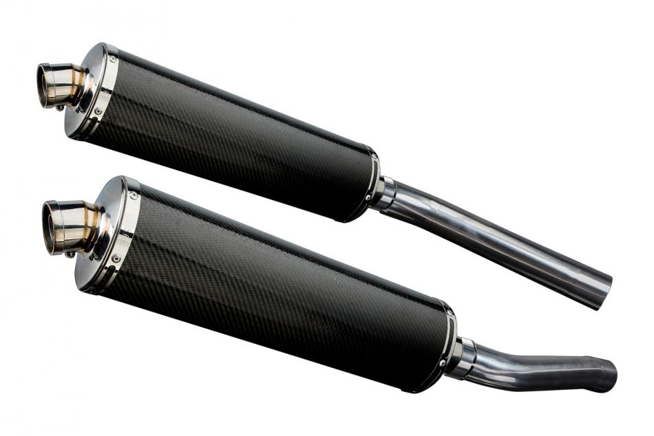 KAWASAKI KLV1000 2004-2005 Echappement Silencieux 450mm Ovale Carbone