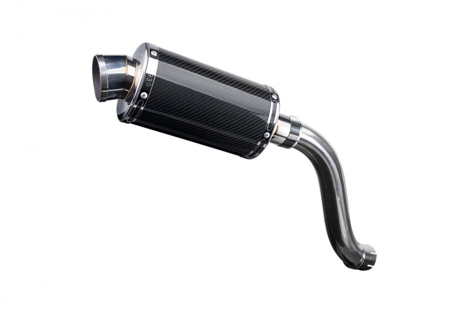 SUZUKI SV650 1998-2002 Echappement HAUT Silencieux 225mm Ovale Carbone PISTE