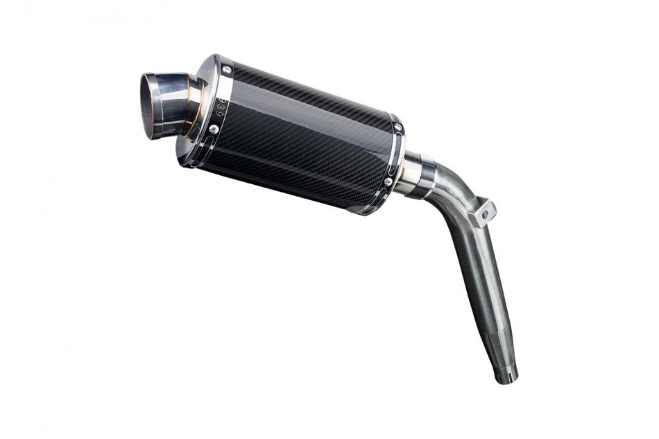 HONDA XL125V VARADERO 2001-2016 Echappement Silencieux 225mm Ovale Carbone PISTE