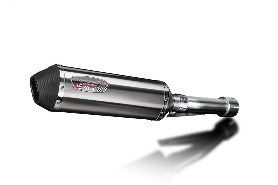 Honda GB400F F2 TT H3 NC20 85-89 Echappement KIT-Silencieux 343mm X-Ovale Inox