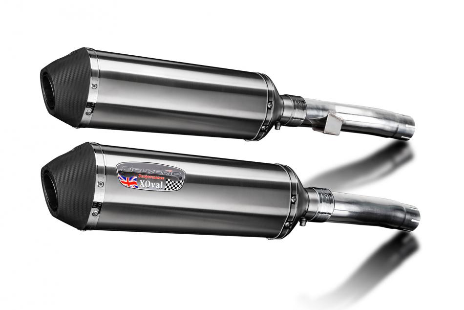 Kawasaki ZR1100A Zephyr 1992-1995 Echappement KIT-Silencieux 343mm X-Ovale Inox