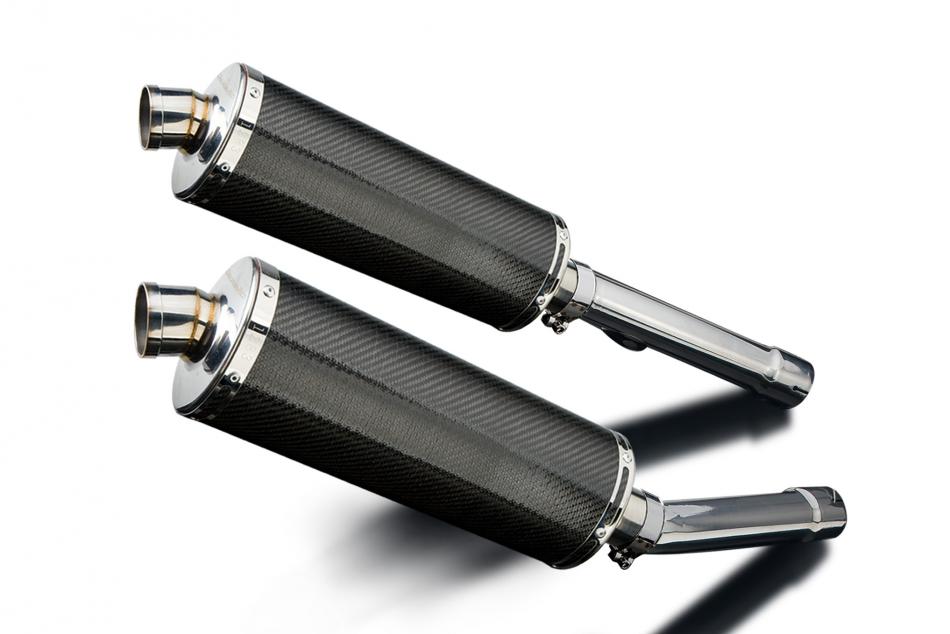 HONDA CBR1100XX BLACKBIRD 1996-2009 Echappement Silencieux 350mm Ovale Carbone