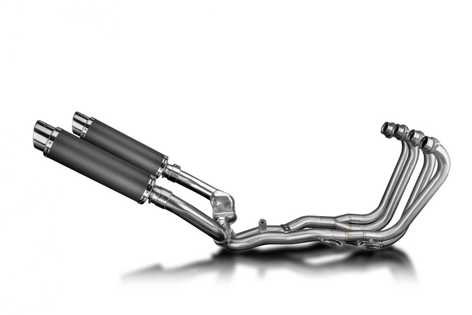 Honda CBR1000F Hurricane 87-99 Echappement 4-2 Silencieux 350mm Rond Carbone