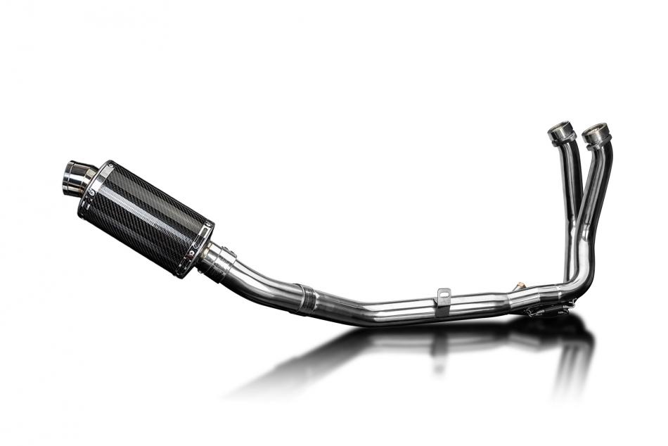 Honda CB750 Hornet 23-25 Echappement Complet 2-1 Silencieux 225mm Ovale Carbone