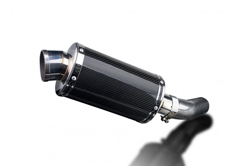 KAWASAKI ZX-10R NINJA 2008-2010 Echappement Silencieux 225mm Ovale Carbone PISTE