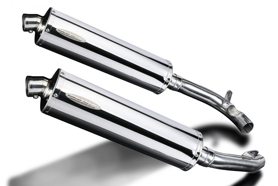 HONDA VTR1000 FIRESTORM 1997-2003 Echappement Silencieux 2x 450mm Ovale Inox