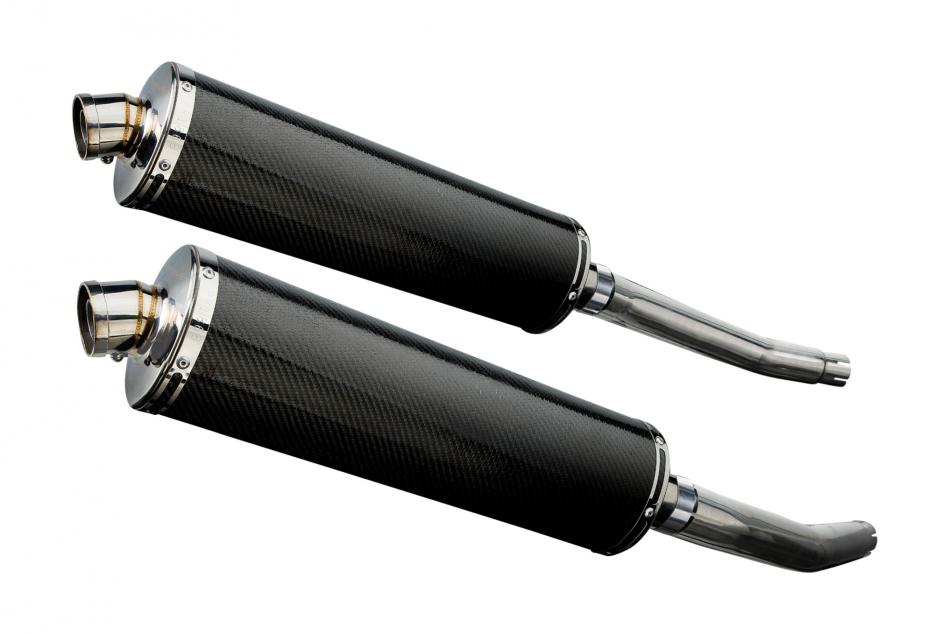 SUZUKI GSX1300R HAYABUSA 2008-19 Echappement Silencieux 450mm Ovale Carbone