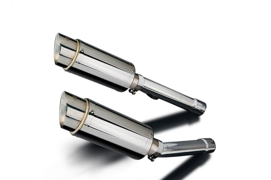 HONDA CB1100SF X-11 1999-2002 Echappement Silencieux 2x200mm Rond Inox PISTE